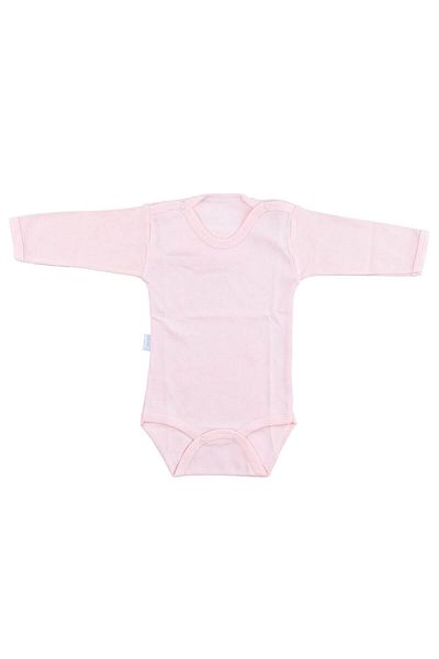 Sebi Bebe Baby Salmon Body Cotton Long Sleeve Snap Badi Sb157