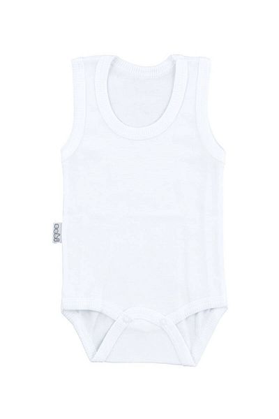 Sebi Bebe Baby Ecru Body Cotton Strap Snap Badi Sb155