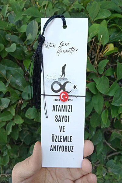 Emtory Home 40 Adet Siyah Püsküllü 10 Kasım Atatürkü Anma Kitap Ayracı Ve Tür...