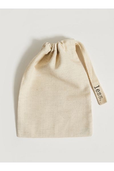 Less Sürdürülebilir Yaşam Gereçleri Linen Storage Pouch| Pulses & Organizer Cream 20x16 Cm