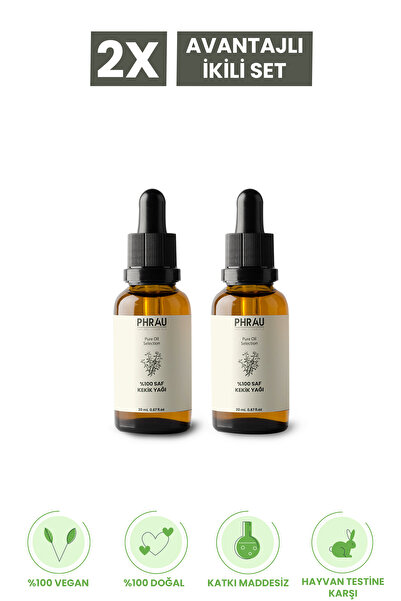 Phrau 20 مل مفيد - زيت الزعتر العطري النقي والطبيعي، مجموعة من قطعتين