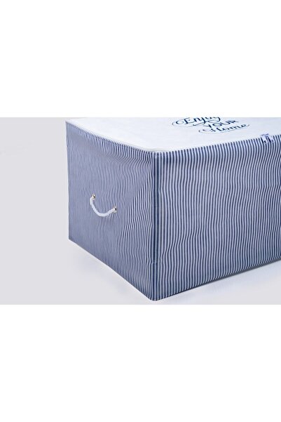 Serstil Μεσαίου μεγέθους εκτύπωση Λεπτομερής μπλε ριγέ τσάντα 63 X 40 X 34 cm