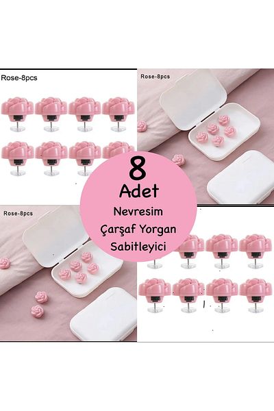 KÜÇÜK EW 8 Pieces Duvet Cover And Sheet Holder Fixer Non-Slip Duvet Cover Organizer Pegs