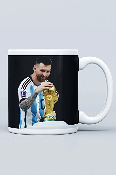 Kupa زجاج مطبوع عليه عالم ميسي الأرجنتيني مع صندوق