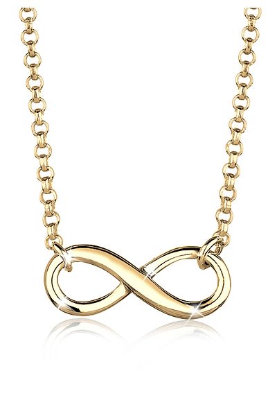 ELLI Halskette Halskette Choker Infinity Symbol Unendlichkeit 925 Silber