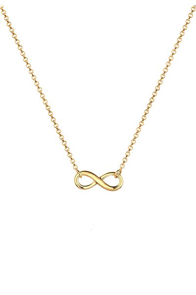 ELLI Halskette Halskette Choker Infinity Symbol Unendlichkeit 925 Silber