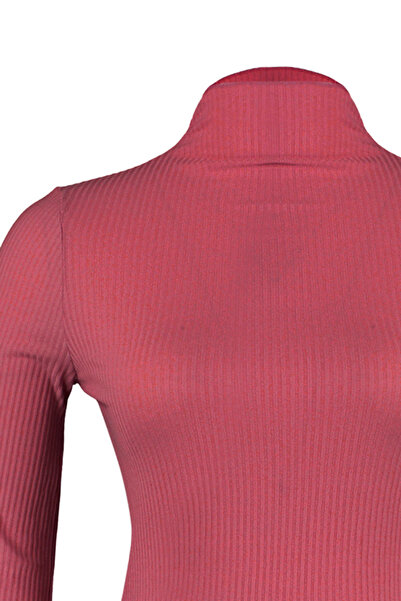 Trendyol Curve Detailní pletená halenka Dusty Rose Collar TBBAW23AF00071