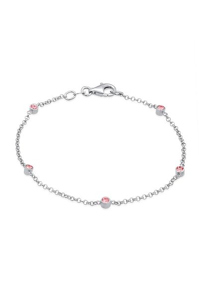ELLI Armband Damen Basic Filigran Kombinierbar mit Kristallen in 925 Sterling Silber