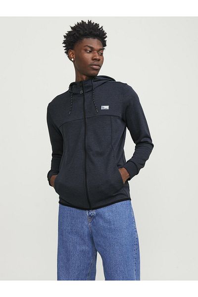 Jack & Jones Kapuzenpullover Logo Kapuzenpullover Mit Reißverschluss