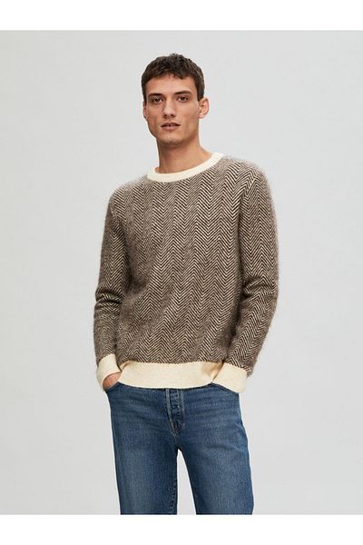 Selected Homme Strick Kazak Uzun Kollu