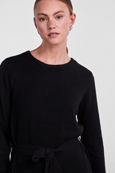 PIECES Pcjulıana Ls O-Neck Knit Dress Noos Bc