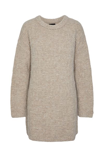 PIECES Pcsua Ls O-Neck Pullover Strickkleid Bc