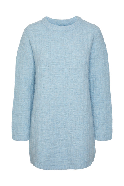 PIECES Pcsua Ls O-Deck Pulover Knit Dress Bc