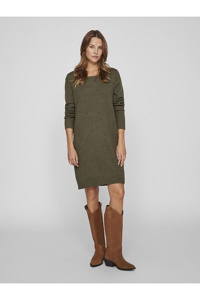 VILA Langärmeliges Strickkleid