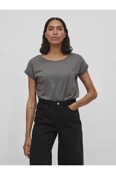 VILA T-Shirt Rundhalsausschnitt