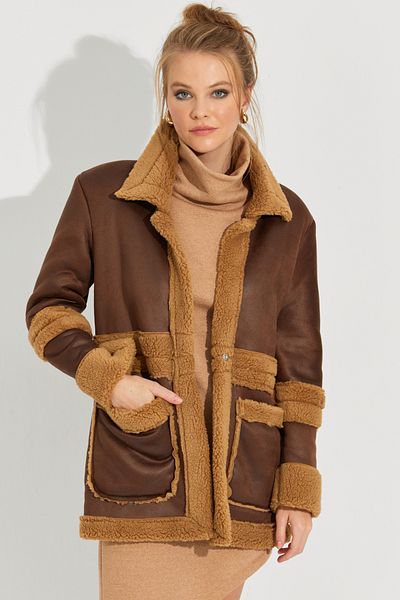 Cool & Sexy Women's Brown Nubuck Coat QRS8381