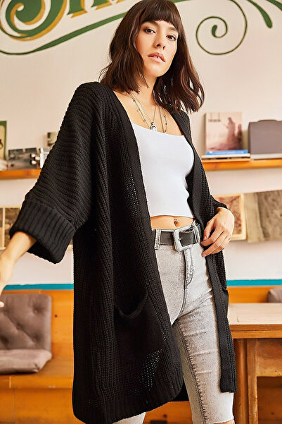 CoolLook Ζακέτα με λαιμόκοψη σε σχήμα V, διπλό μανίκι, διπλή τσέπη, χωρίς κλε...