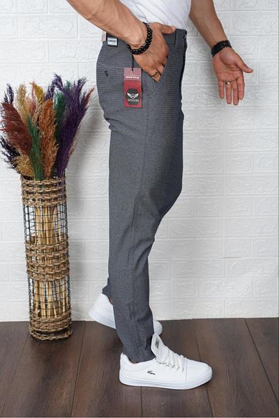 SENDORY NEW SEASON 100% KOTON CANVAS GABARDIN SLIM FIT CUT PANTS KNSPNT101