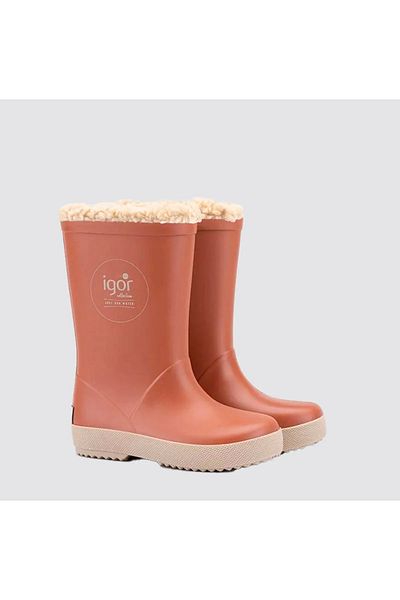 IGOR Splash DK Shearling Teja Tile Kids Rain Boots