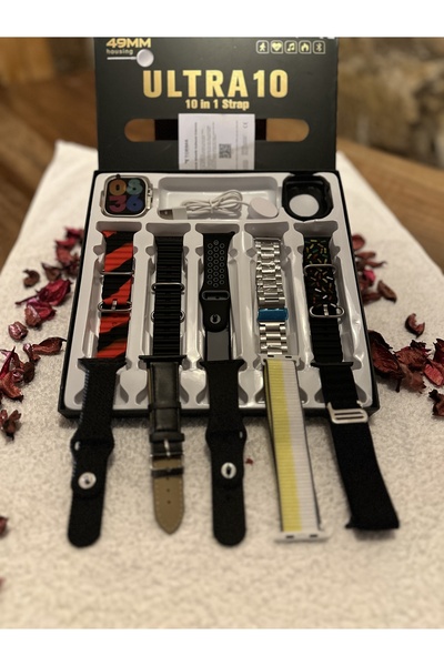 RÜZGAR ALKAŞ Ultra 10 silikon korumalı 10 kordonlu 49 mm akıllı saat