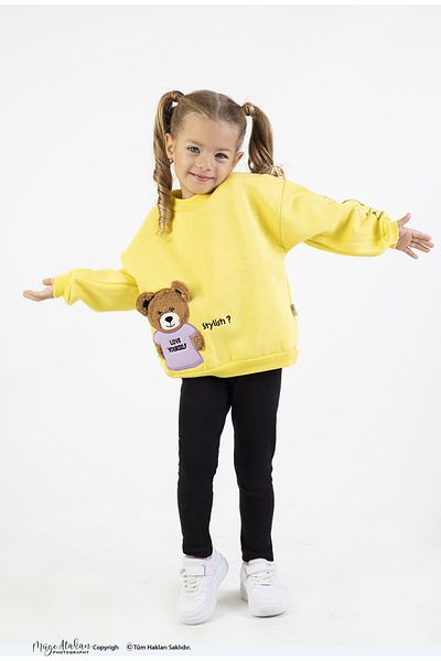 Kids yellow sweatsuit sale