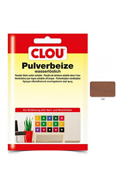 Clou Suda Çözülen Oksit Toz Ahşap BoyasıCLOU Oksit Toz Boya Nr:166 Açık Ceviz...