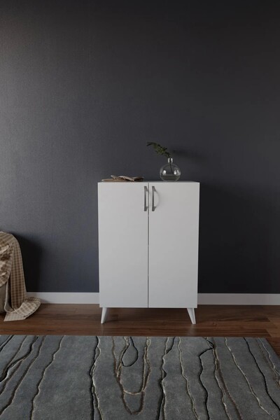 bshgülbaymobilya 4 Bölmeli Ayakkabılık Çok Amaçlı Dolap Mutfak Banyo Kiler Dolabı