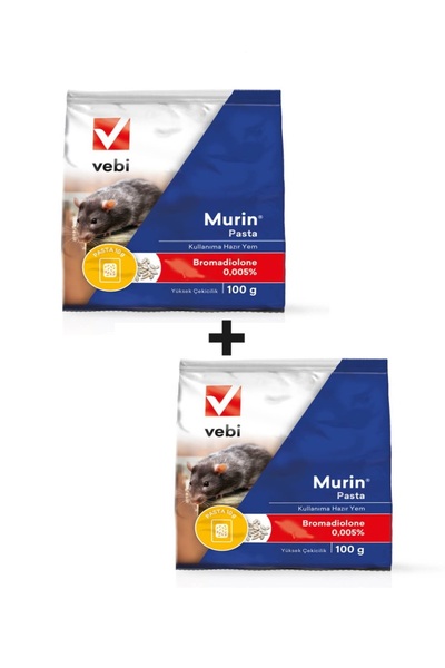 Vebi 2 Adet Murin Pasta Yüksek Çekici Fare Yemi 100g