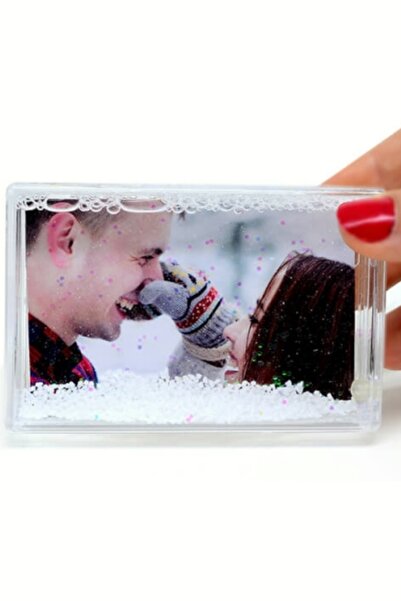 usin Hediyelik Kar Küresi 7x10 cm Mini Masa Üstü Fotoğraf Çerçevesi