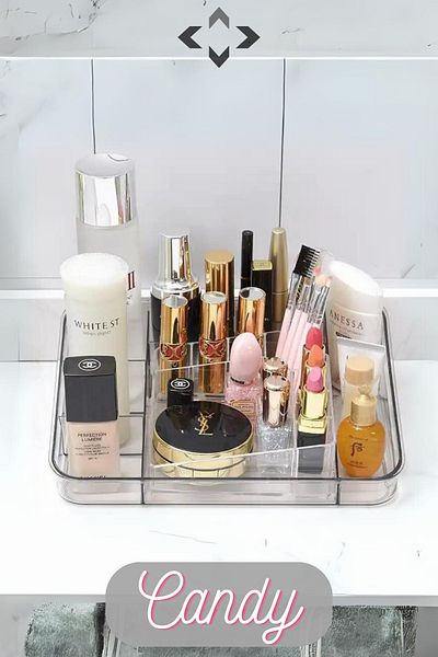 LİGROUND CANDY Desktop Makeup Organizer Organizer Jewelry Organizer CRYSTAL Organizer Pen Holder