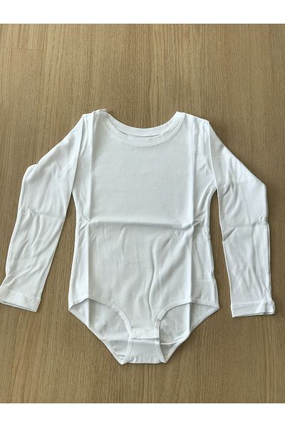 Dono Pack of 3 Children's Cotton Long Sleeve Snap-On Bodysuit