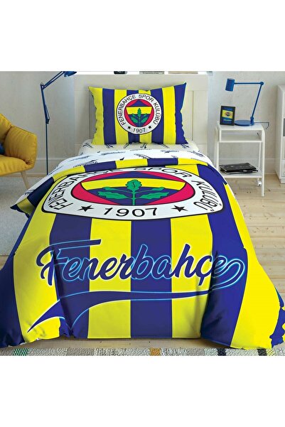 Taç TAÇ LİSANSLI FENERBAHÇE ÇUBUKLU TEK KİŞİLİK NEVRESİM TAKIMI