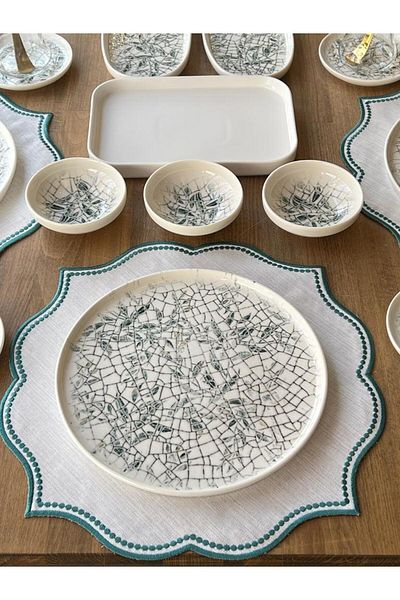 ROSSEV Breakfast Set Toledo Halas 89 Pieces for 12 People