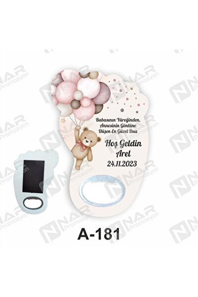 Nar Promosyon 25 Adet Mıknatıslı Ayak İzi Açacak Magnet - Jelatin Hediyeli - ...