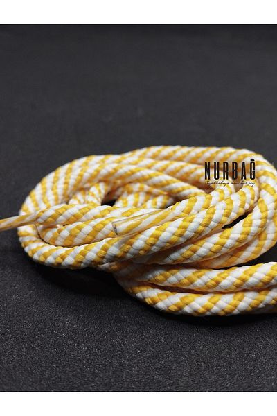 NURBAĞ DOKUMA Sneakers laces reflective white to yellow 100 cm 1 pair xc0018