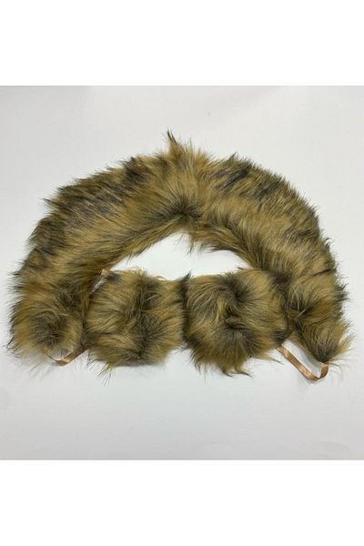 karantuhafiye Fur Collar / Collar Fur Sleeve Set
