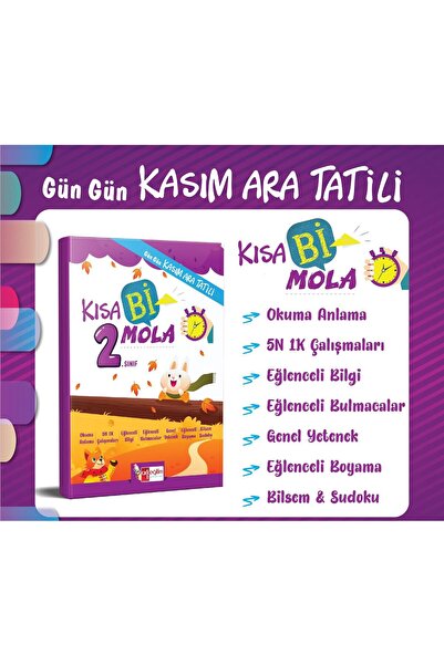 Genel Markalar 2.Sınıf Kasım Ara Tatil Kitabı / Kısa bi mola/Güz Tatili