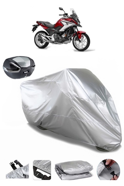 AutoEN Honda NC 750 X DCT Arka Çanta Uyumlu Motosiklet Brandası Lüx Kalite Motor Brandası