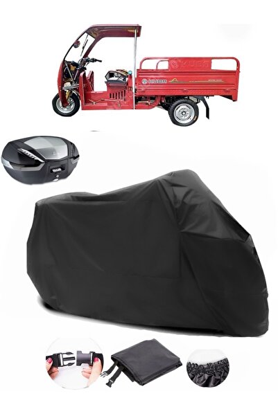 AutoEN Kuba Kargo 150 Plus Pickup Back Bag Compatible Black Motorcycle Tarpau...