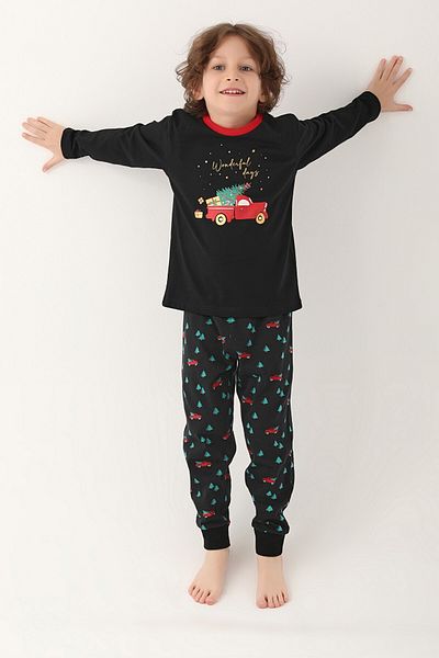Arnetta Stars Father-Son Family Combination Long Sleeve Pajama Set