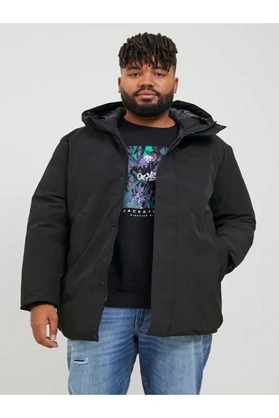 Jack & Jones Jprblakeen Cold-Proof Large Size Men's Parka Coat Black