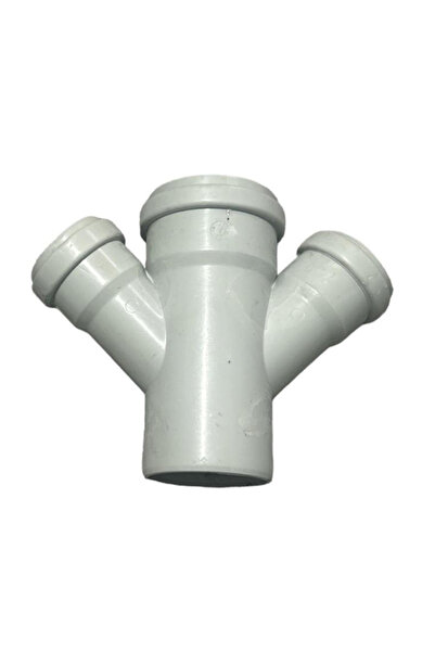 DASYAP Pimaş Çift Çatal 45° Kalde 110*50 Mm Atık Su Borusu 2 Adet