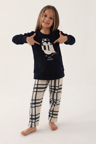 Arnetta Cute Penguins Mother-Daughter Family Combination Long Sleeve Pajama Set