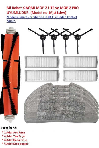 LİN GRUP Ανταλλακτικά συμβατά με Xiaomi Mop 2 Pro και Mop 2 Lite (Μοντέλο MJST1SHW)