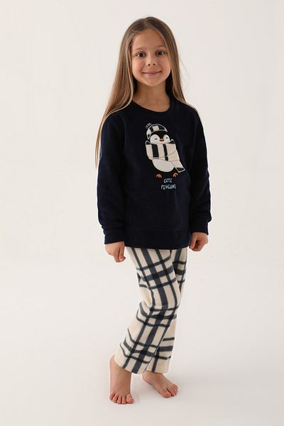 Arnetta Cute Penguins Mother-Daughter Family Combination Long Sleeve Pajama Set