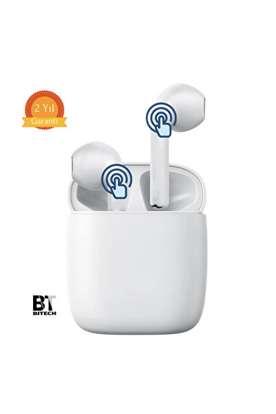 bitech Bluetooth kulaklık İos Andorid uyumlu Dokunmatik 8d Stereo Hd Ses İnpods i12 kablosuz kulaklık