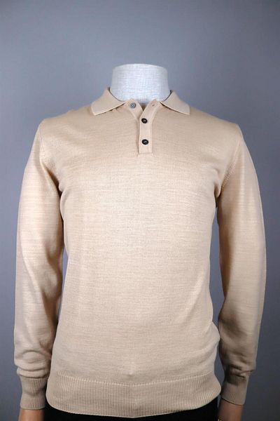 Nehir 234500106 NEHİR BASIC POLO KNITWEAR BEIGE