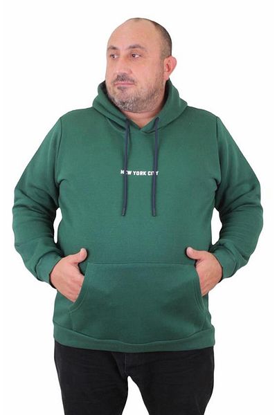 Starbattal Men's Plus Size Hooded Sweat Danger 23212 NEFTI