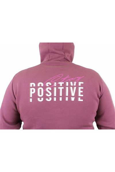 Starbattal Men's Plus Size Hooded Sweat Positive 23211 Lilac