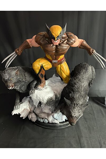 TuransoyCraft Marvel Wolverine Figür Wolverine Logan X-Men Büyük Boy 25CM